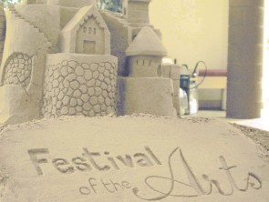 Sand Sculpture: This sand sculpture, created by "Big Wave" Dave Downs from New Haven, will be on display at the Big Rapids City Hall until the festival ends Feb. 28th. Photo By: Kate Dupon | Photographer