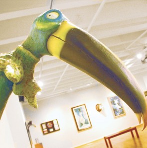Standing Out: For the next three weeks, the Rankin Art Gallery will be filled with a variety of creations from the mind of Theodor Geisel, better known as Dr. Seuss. “The Secret Art of Dr. Seuss” features work from his private collection. A reception is being held on Thursday from 5:30 to 7p.m. Photo By: Kristyn Sonnenberg | Photo Editor