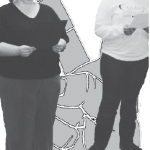 Vagina Monologues: Jes Berndt, hall director for Clark Hall, and Chantay Strother, a sophomore in forensic biology, practice a monologue. Their practice will pay off at the Vagnia Monologues performance Feb. 26th at 7:30 pm in Williams Auditorium.