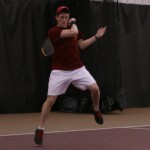 Winning Streak: Ferris junior Jack Swan, during a match against Grand Valley State. The Bulldogs record is 12-4 overall for the 2010-11 season. Photo By: Kate Dupon | Photo Editor