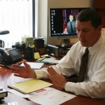 Bulldog AD: Athletic Director Perk Weisenburger, above, recently completed his first year with the Bulldog athletic department. Photo By: Kate Dupon | Photo Editor
