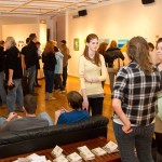 Honors Art Show: Students and faculty gathered to view dozens of artworks created by FSU honors students. Photo By: Brock Copus | Multimedia Editor