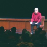 Zerbe on Cummings: Actor Anthony Zerbe performs his rendition of several poems by E.E. Cummings in the Williams Auditorium. Photo By: Tori Thomas | Photographer